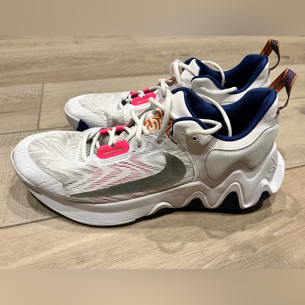 White and Pink NIKE men’s Athletic Sneakers